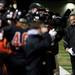 Tecumseh head coach Al Romano reacts in the second half on Friday. Tecumseh won 27-20. Daniel Brenner I AnnArbor.com